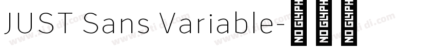 JUST Sans Variable字体转换 JUST Sans Variable字体转换